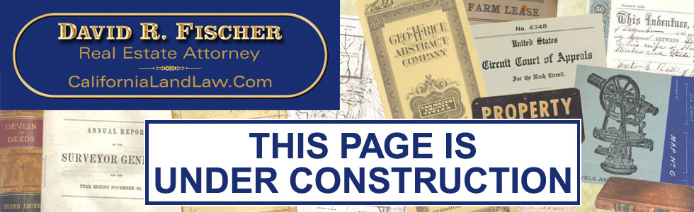 David R. Fischer, Attorney, in California, Header